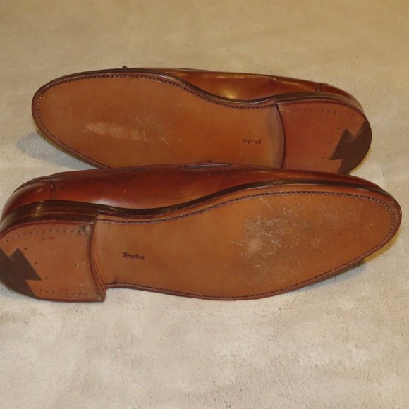 Polo Ralph Lauren by Crockett & Jones Brown Tassel Loafers 7D 7.5D Mismate